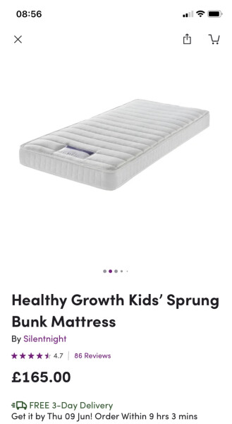 Single mattress for 12 year old girl