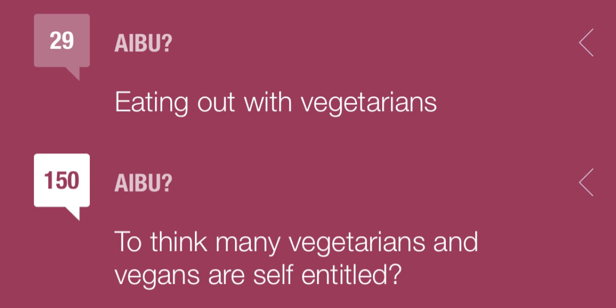 Eating out with vegetarians 