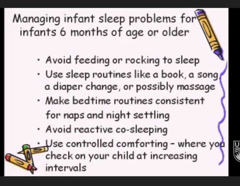 Preparing for sleep training 