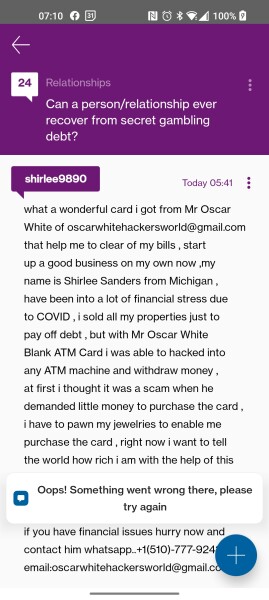 Cannot report posts in app