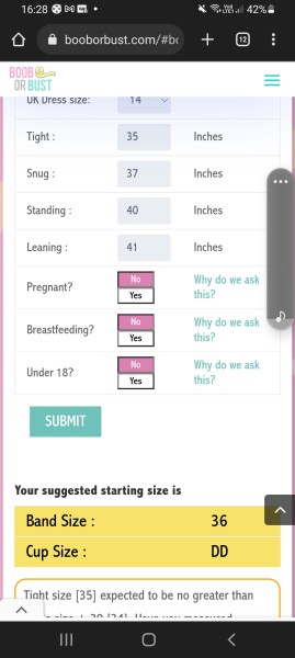 Boob or bust help