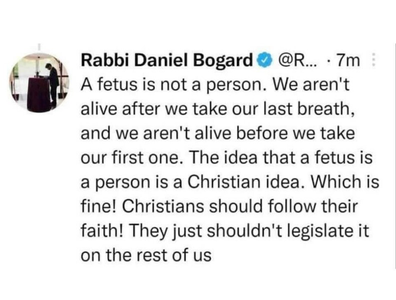 Religious pondering Roe v. Wade