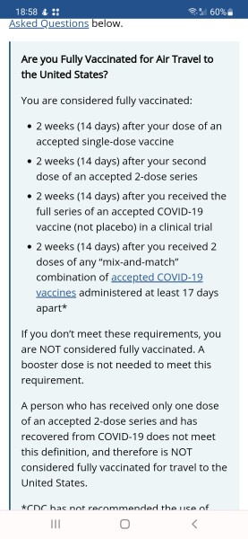 to fret re travel if Covid vaccinations were more than 6 months ago