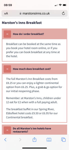 To have assumed this about breakfast?