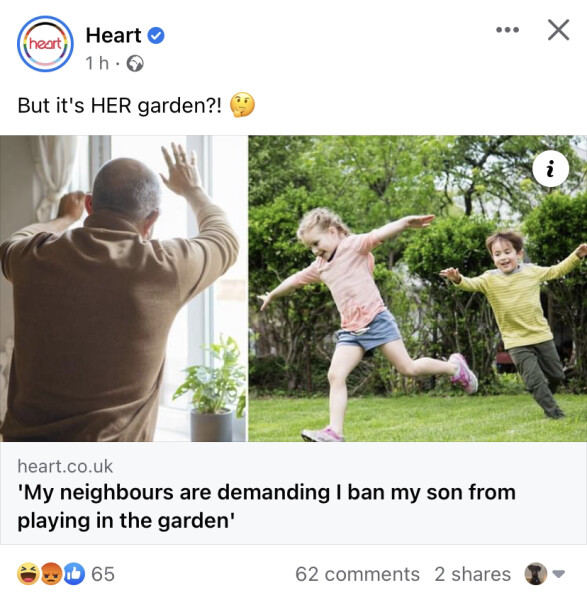 To let my boys play football/basketball in my garden?