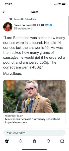 The government actually IS doing a consultation on bringing back imperial measurements! 
