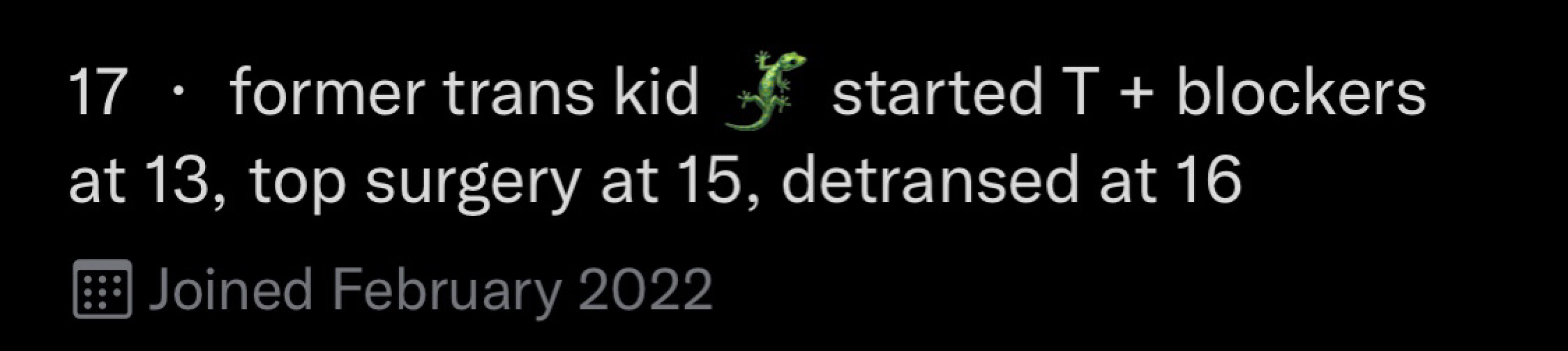 Tragic thread from detransitioner