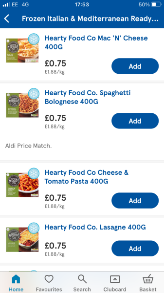 How much for food per week for one person?
