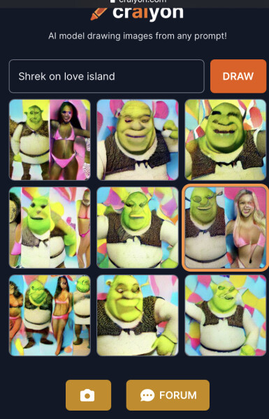To be obsessed with this AI website that draws anything you tell it to?