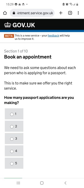 To let you know there are fast track passport appointments