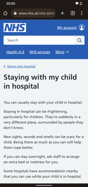 To expect the hospital to be more considerate of pregnant mums?