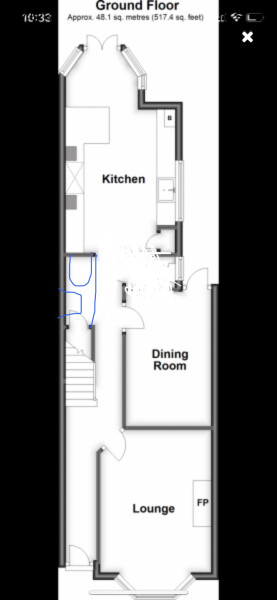 Kitchen or dining room at the back?