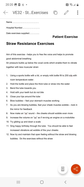 Muscle tension dysphonia/ vocal problems