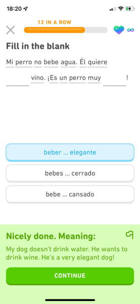 Useful phrases Duolingo has taught me this week