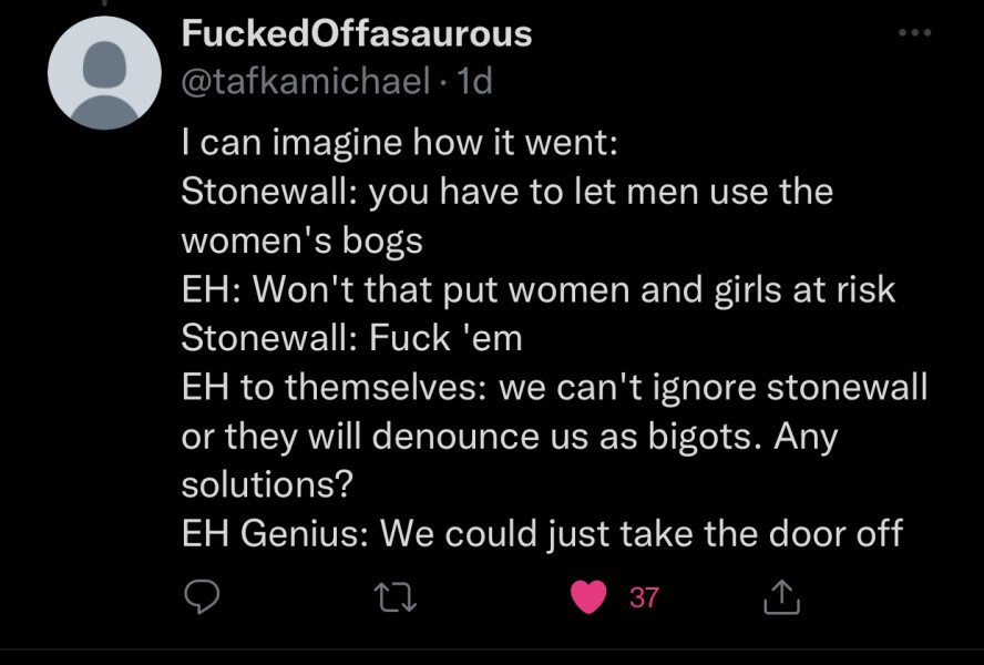 English Heritage, 'unisex' toilets with main door removed.