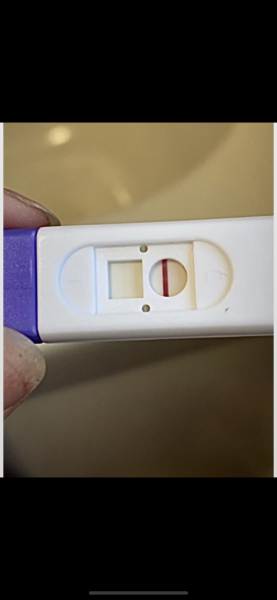 Faint line on preg test - 4 days before due on