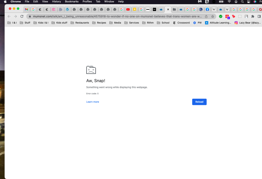 Pages freezing and can't be refreshed