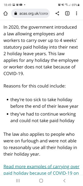 Can a company take back annual leave?