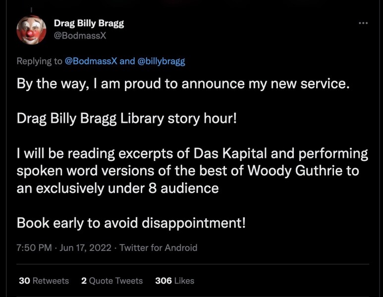 Billy Braggism - please break it down for me!
