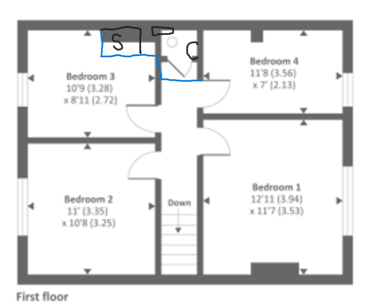 Help me squeeze in an en-suite please!