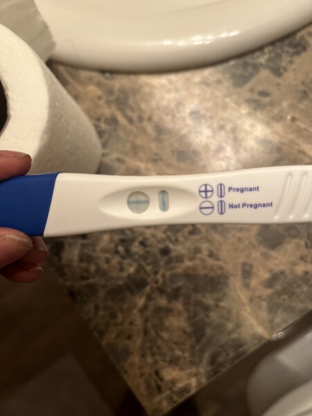 dark THIN blue line positive test result?