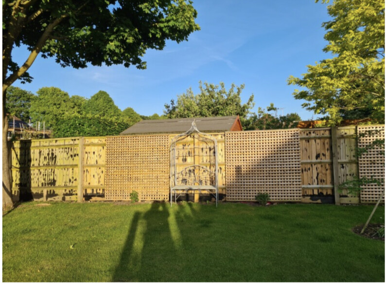 To be annoyed my neighbour has painted their side of their fence?