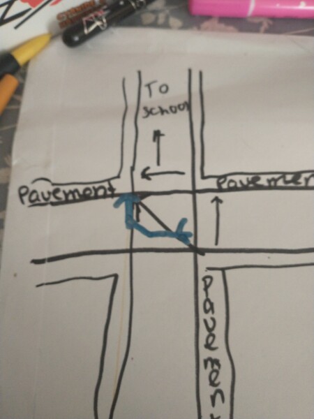Were we wrong to cross the road in this way?