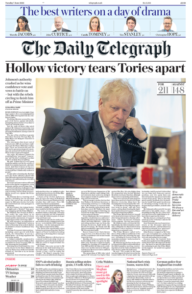 Boris Johnson - Tory MPs are voting for or against tonight