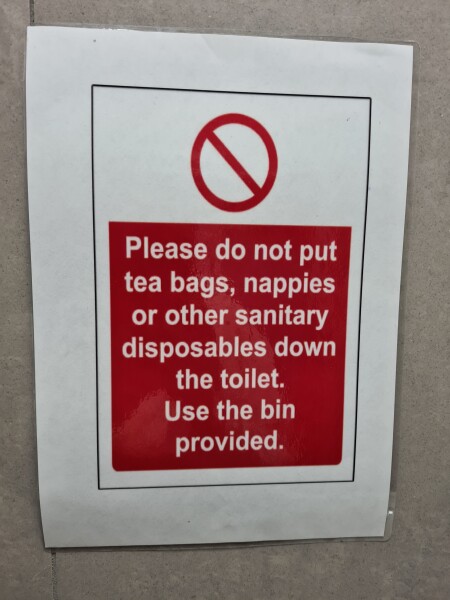 To think that we need to stop flushing anything down the toilet except for toilet paper.