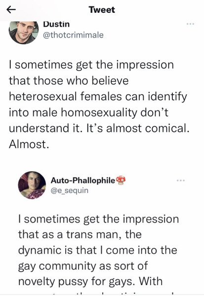 I have a question about same sex attraction and trans rights in the context of gay men and transmen