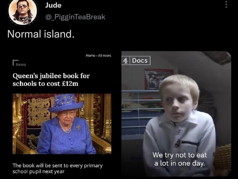 To be annoyed about the Jubilee