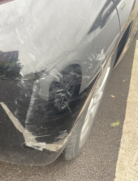 Prick scuffed my car then drove away. WWYD? 