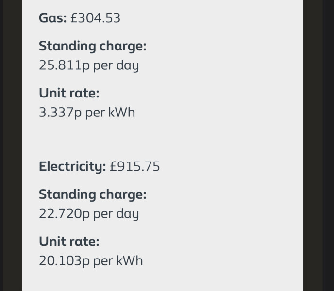 Huge E-on bill