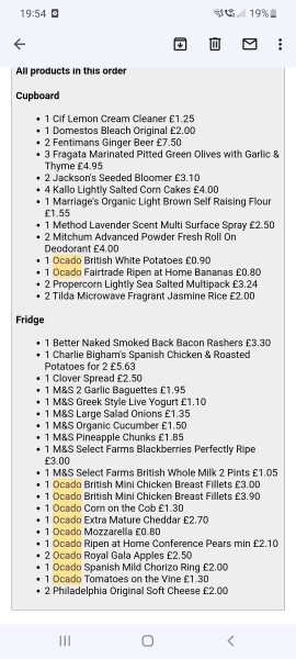 How much have you spent in supermarket this week?