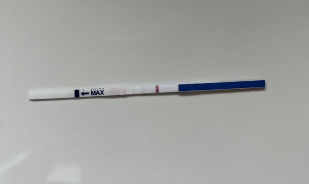 Possible positive or just evap line?