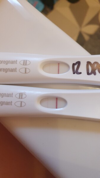  This isn't looking good is it? Pregnancy test related