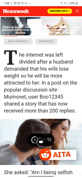 Am I being selfish to not lose weight for my husband?