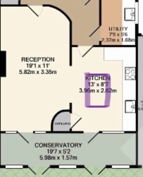 Would a kitchen island fit/work in this kitchen?