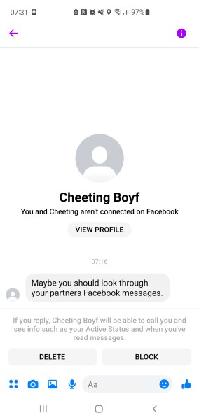 What do you think about this message I've received?