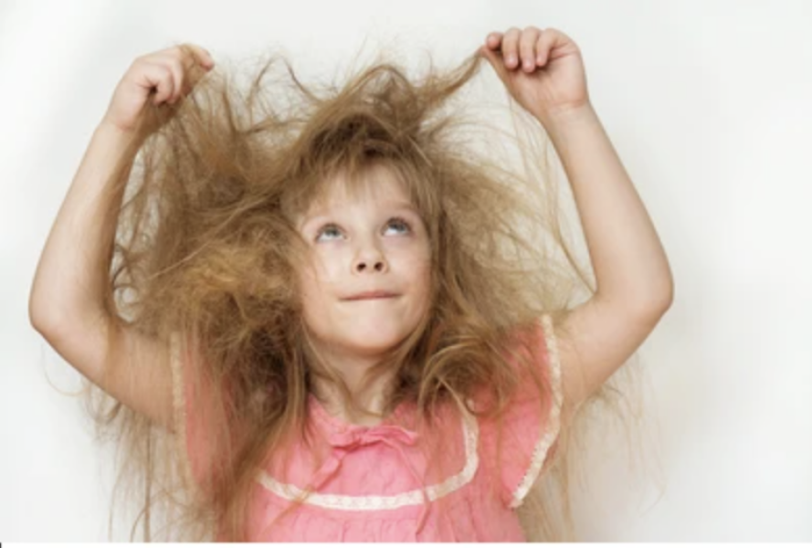 When could your daughter brush own hair?