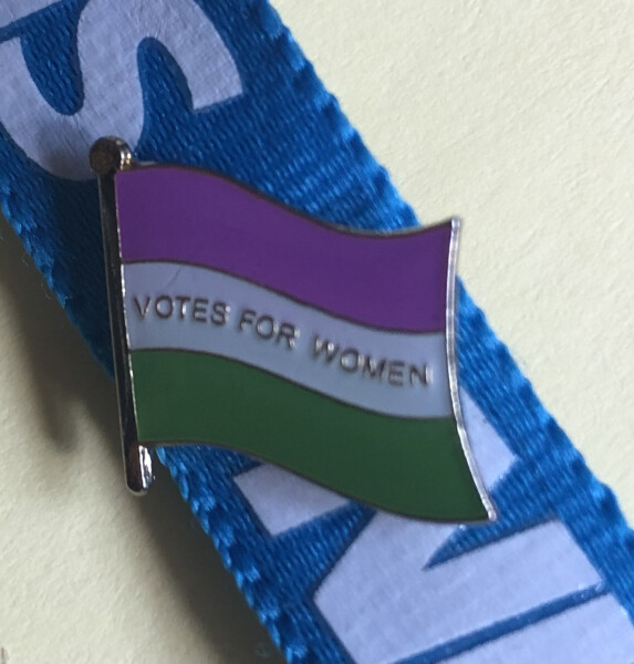 Not sure if this has been already posted about the suffragette flag