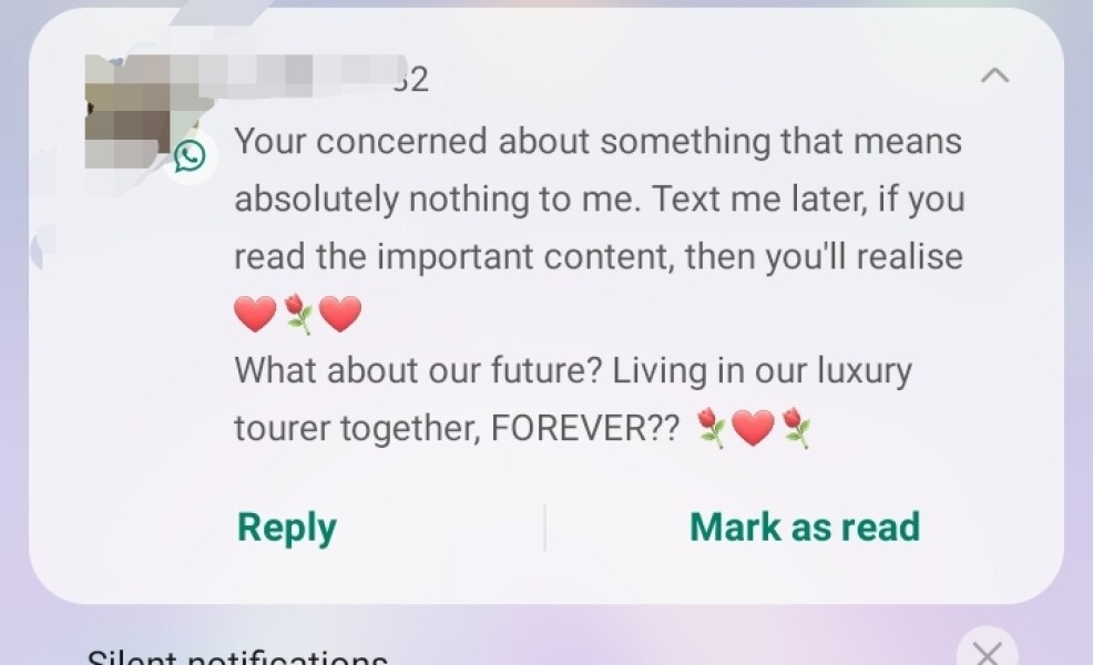 What would you make of this message?