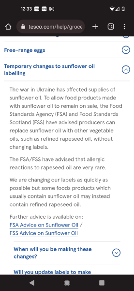 Tesco's and fake labels - totally legit
