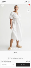 Need outfit to cover 3 month pregnant tummy, and in WHITE