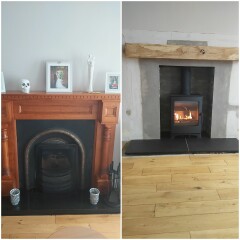 Ugly old fireplace 