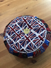 Pouffe/Tuffet out of old ties