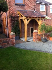 Oak framed garage