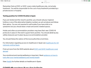 Covid rules canaries