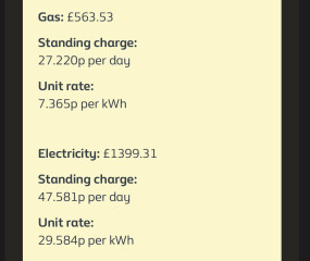 Huge E-on bill