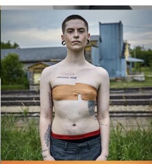 Weekday ad showing breast binders